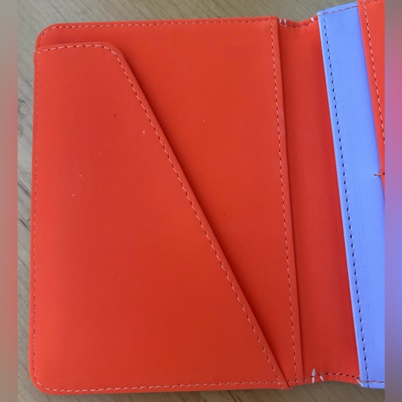 PENCIL & PAPER CO. for ANTHROPOLOGIE Howdy Passport Cover Green Ivory Orange - Picture 5 of 6